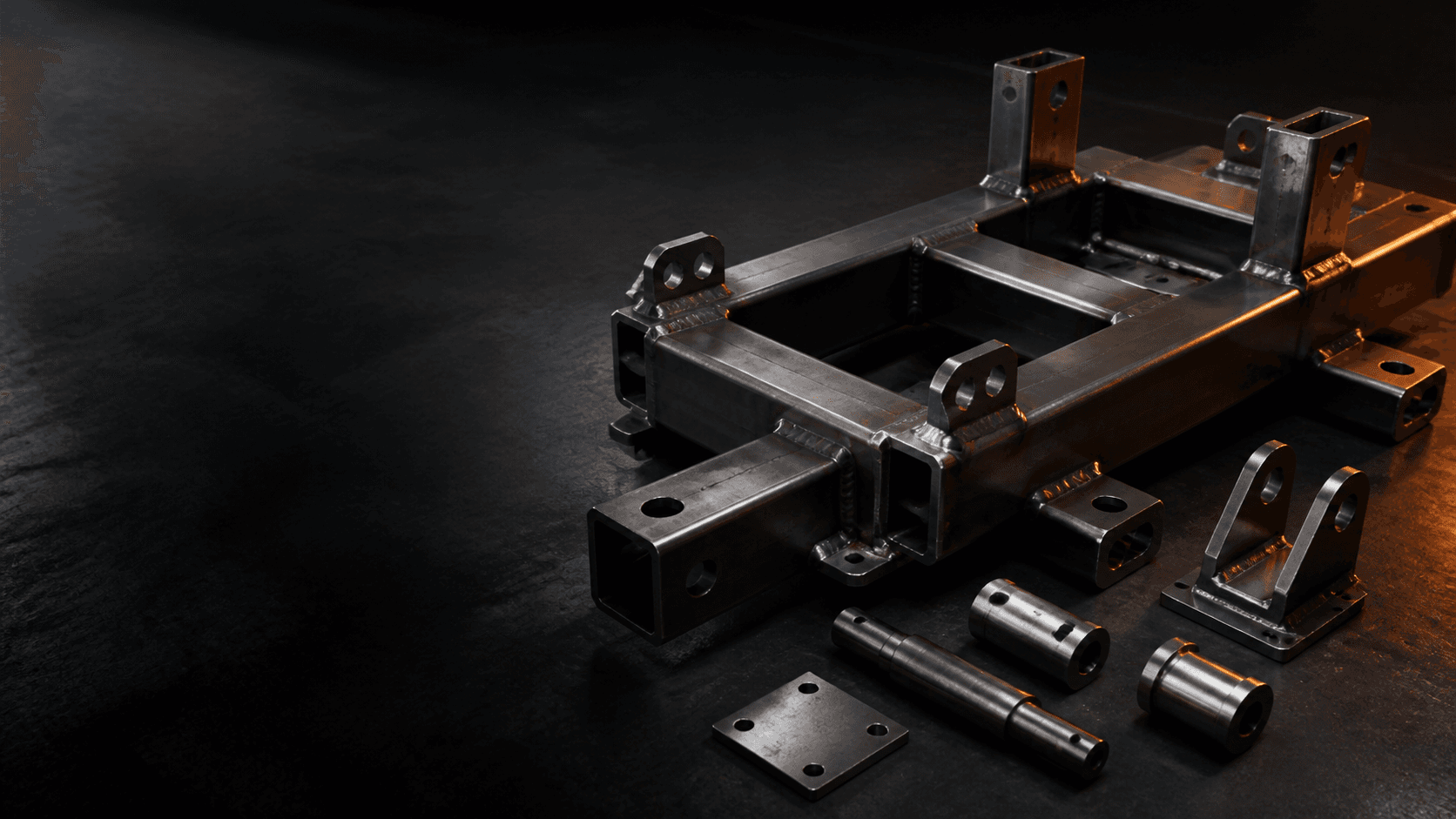 Representative custom welded steel assembly